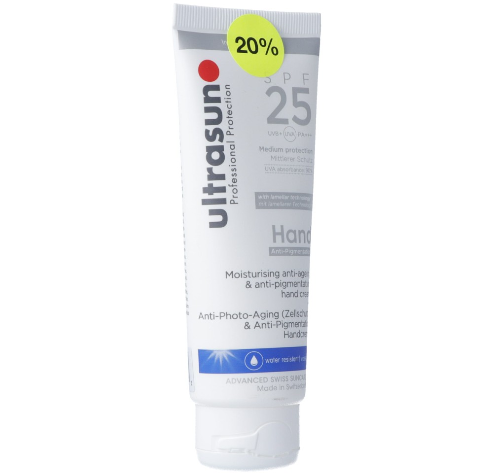 ULTRASUN Anti-Pig Hand Cream SPF25 AKTION tb 75 ml ULTRASUN Anti-Pig Hand Cream SPF25 AKTION tb 75 ml