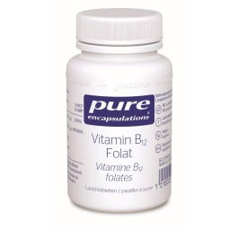 PURE Vitamine B12 folates cpr sucer CH bte 90 pce