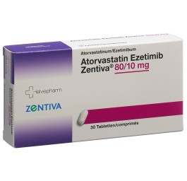ATORVASTATIN Ezetimib Zentiva cpr 80/10mg 30 pce