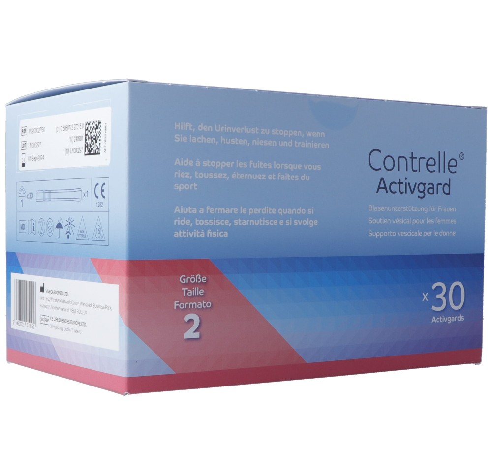 CONTRELLE Activgard pessaire Gr2 moyen 30 pce