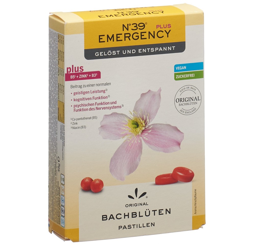 LEMON PHARMA Dr Bach pastilles urgence bte 48 g