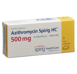 AZITHROMYCINE Spirig HC 500 mg 3 pce