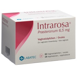 INTRAROSA supp vag 6.5 mg avec applicateurs 84 pce
