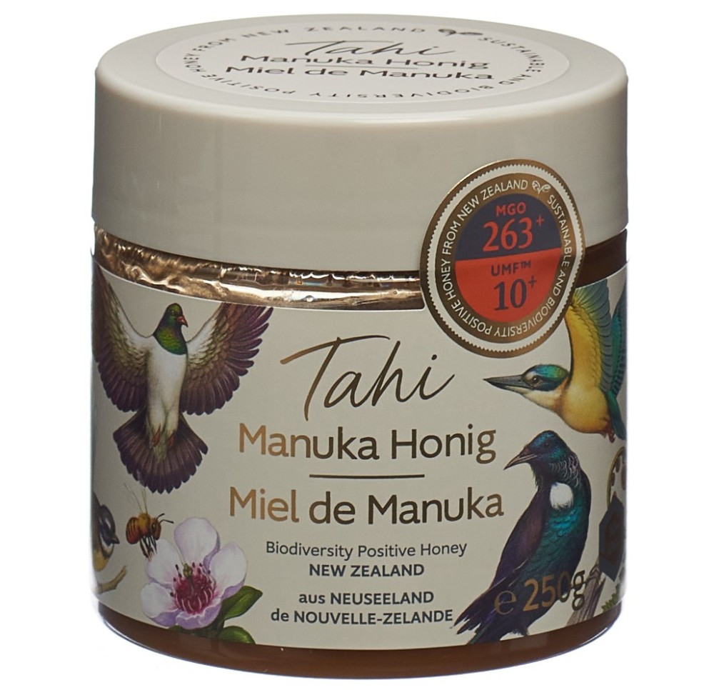 TAHI miel Manuka UMF 10+ MGO 263+ a/f pot 250 g