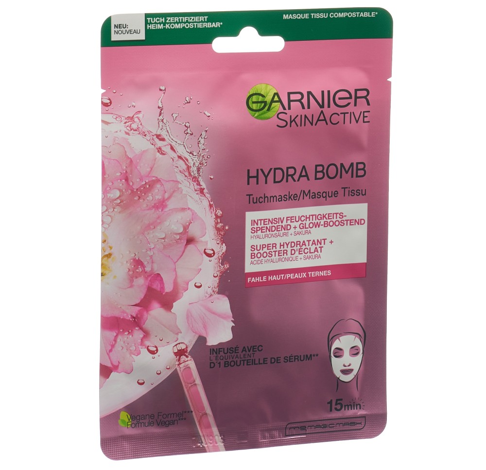 GARNIER Masque Tissu Hydra Bomb sakura 28 g