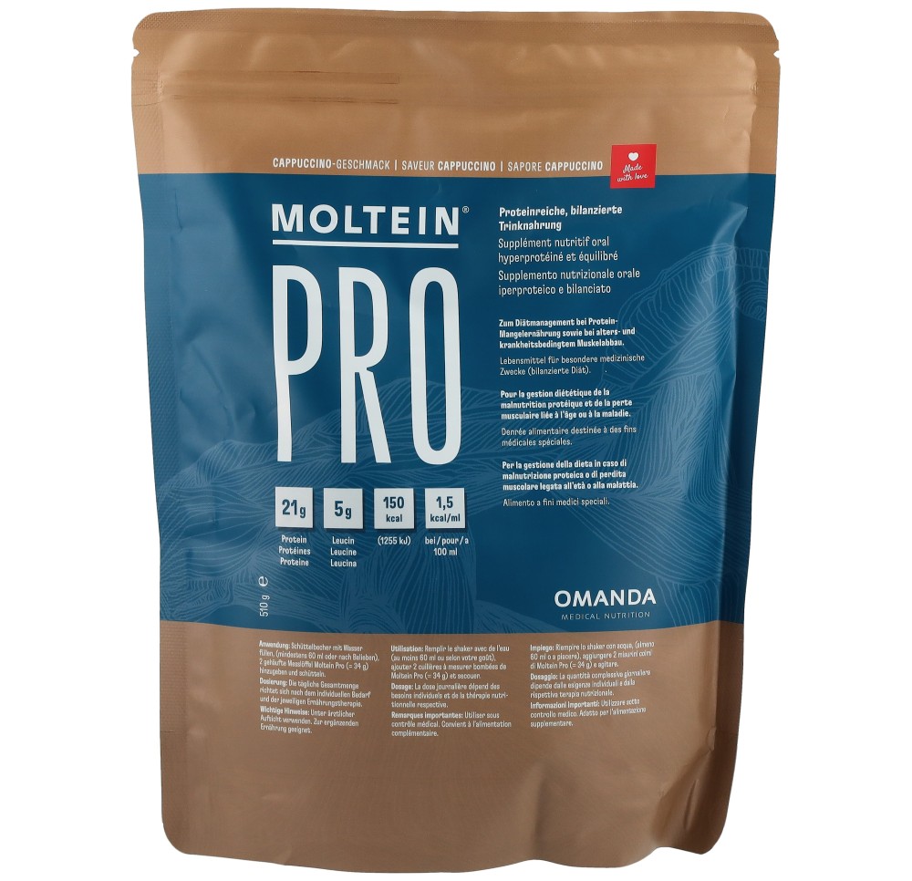 MOLTEIN PRO 1.5 cappuccino sach 510 g
