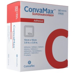 CONVAMAX pans superabsorb 10x10cm adh 10 pce