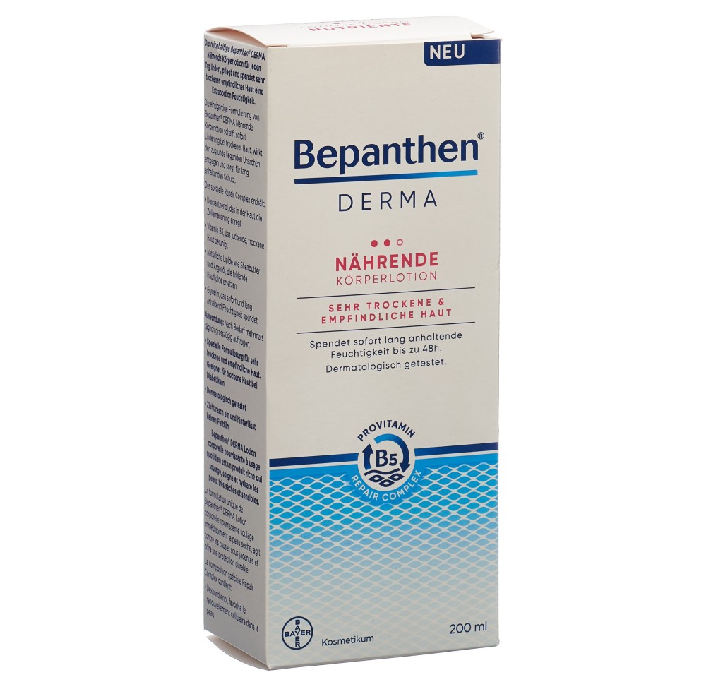 BEPANTHEN DERMA lot corporelle nourrissante 200 ml