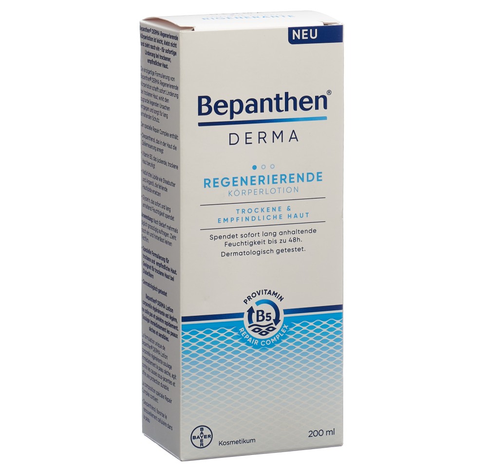 BEPANTHEN DERMA lot corporelle régénér tb 200 ml BEPANTHEN DERMA lot corporelle régénér tb 200 ml