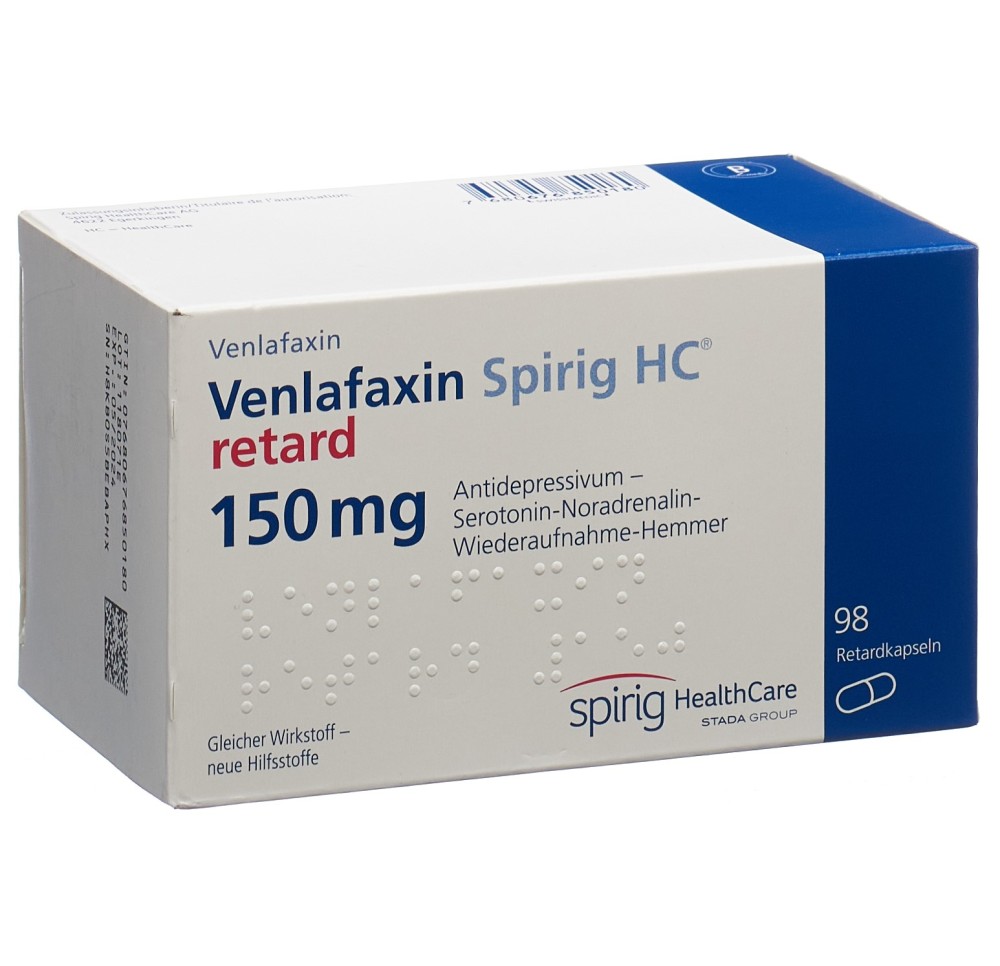 VENLAFAXINE Spirig HC caps ret 150 mg 98 pce