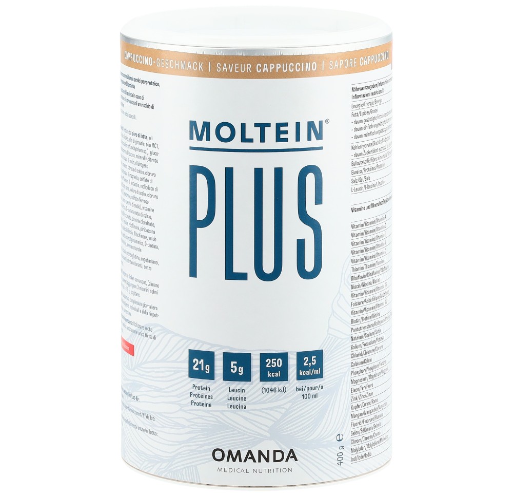 MOLTEIN PLUS 2.5 cappuccino bte 400 g