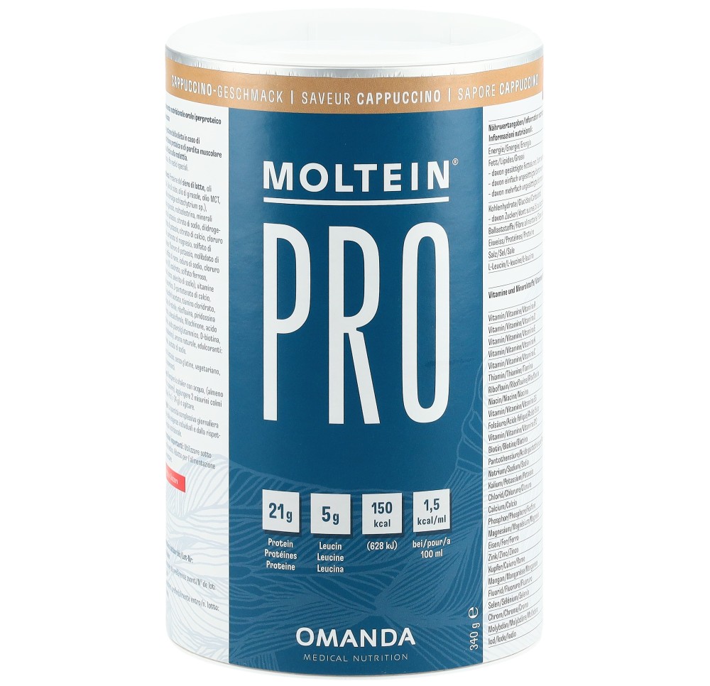 MOLTEIN PRO 1.5 cappuccino bte 340 g