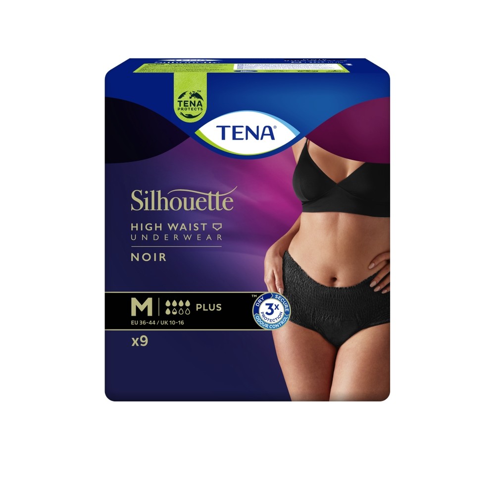 TENA Silhouette Plus M noir 9 pce TENA Silhouette Plus M noir 9 pce