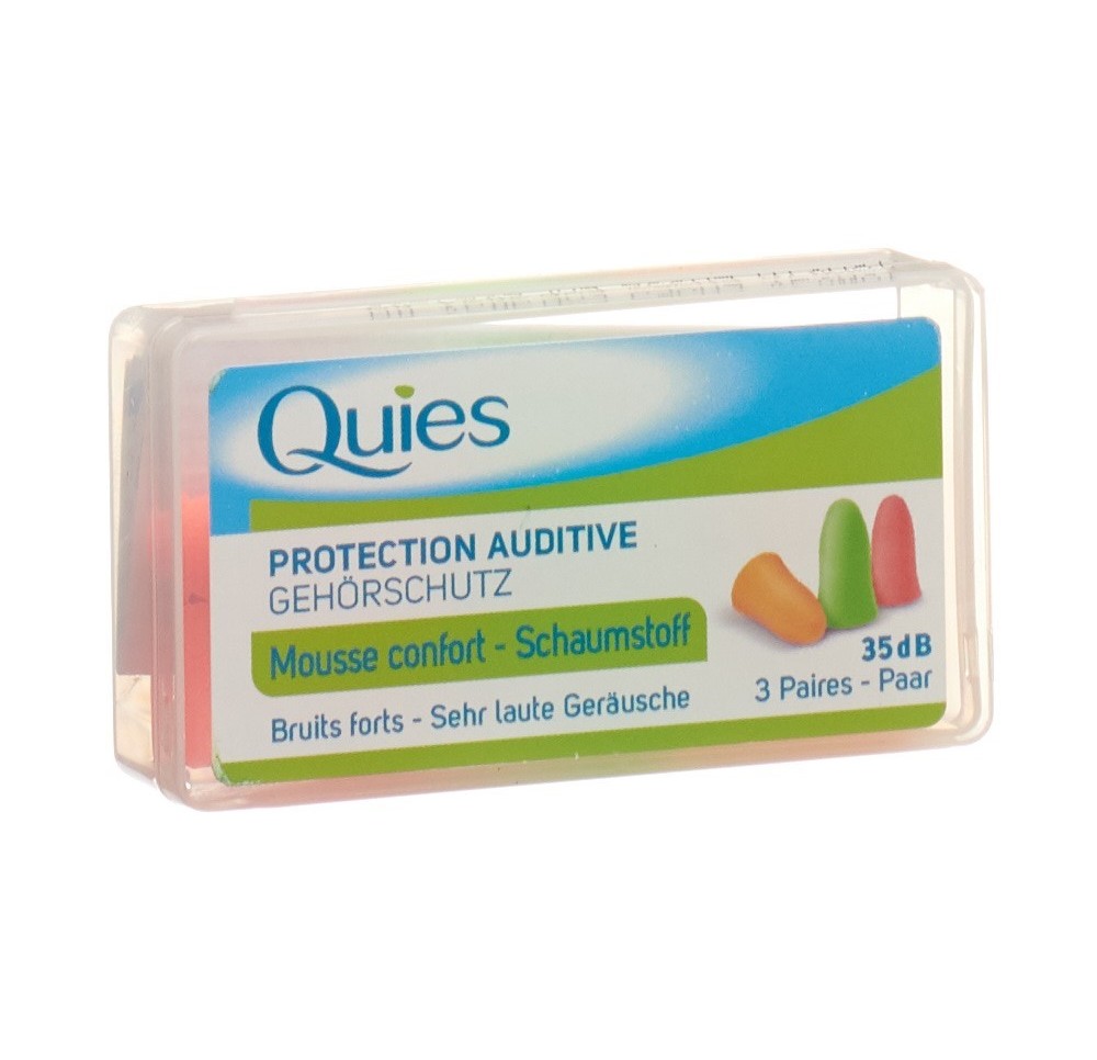 QUIES tampons protect bruit mousse 6 pce
