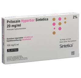 PRILOCAIN Hyperbar Sint 100 mg/5ml bli sté 10 pce