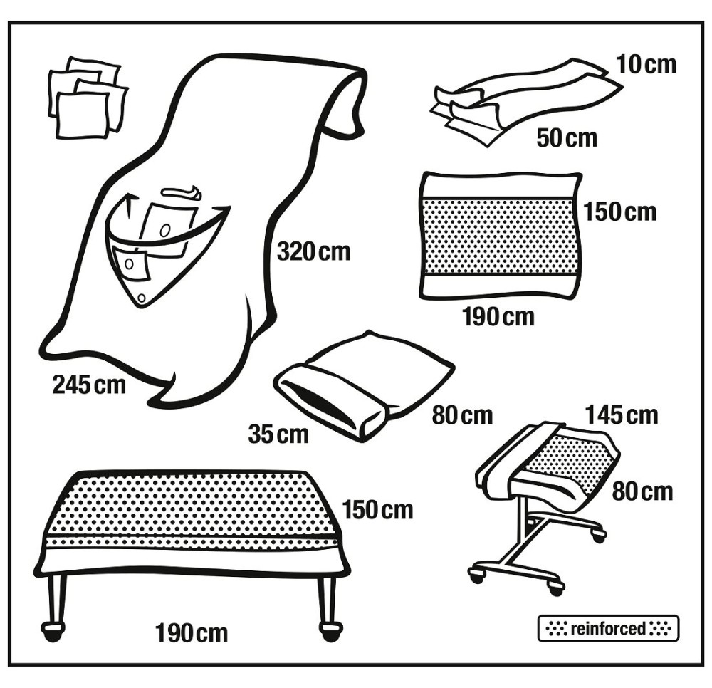 FOLIODRAPE Protect Set Arthroscopie IV 4 pce FOLIODRAPE Protect Set Arthroscopie IV 4 pce