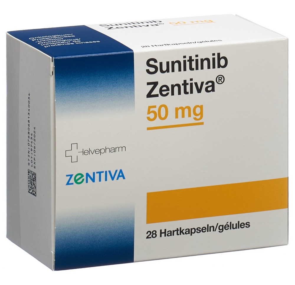 SUNITINIB Zentiva caps 50 mg 28 pce