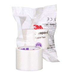 3M DURAPORE sparadrap soie 2.5cmx1.37m sép 100 pce