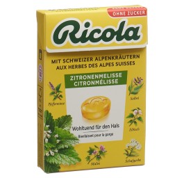 RICOLA citron mélisse bonb ss av stevia box 50 g