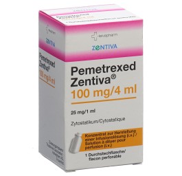 PEMETREXED Zentiva conc perf 100 mg/4ml flac