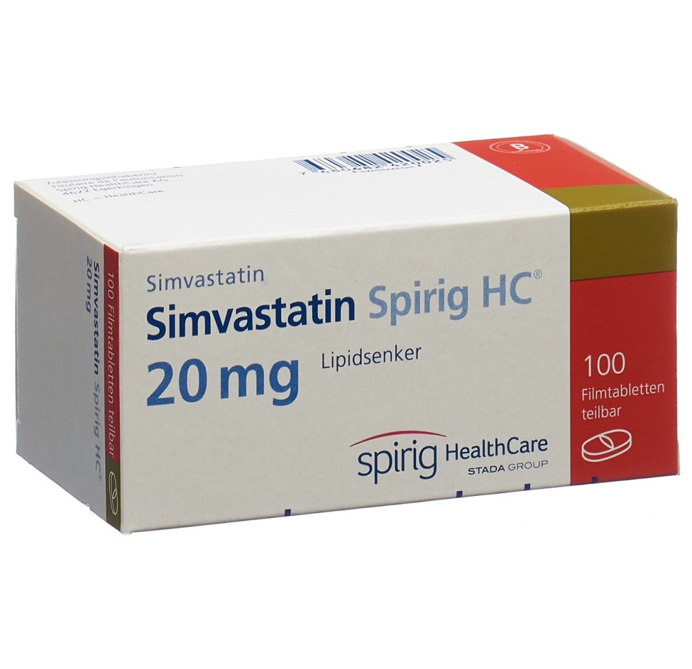 SIMVASTATINE Spirig HC cpr pell 20 mg 100 pce