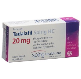 TADALAFIL Spirig HC cpr pell 20 mg 4 pce
