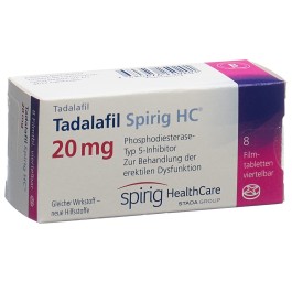 TADALAFIL Spirig HC cpr pell 20 mg 8 pce