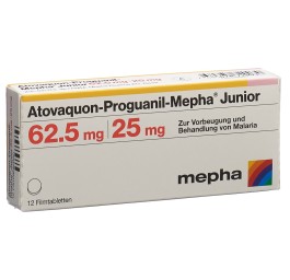 ATOVAQUON PROGUANIL Mepha Junior 62.5/25 12 pce