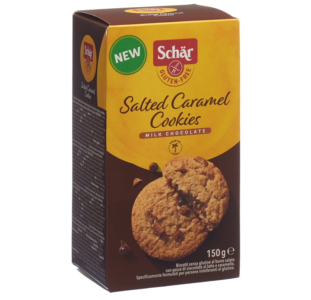 SCHÄR Salted Caramel Cookies sans gluten 150 g SCHÄR Salted Caramel Cookies sans gluten 150 g
