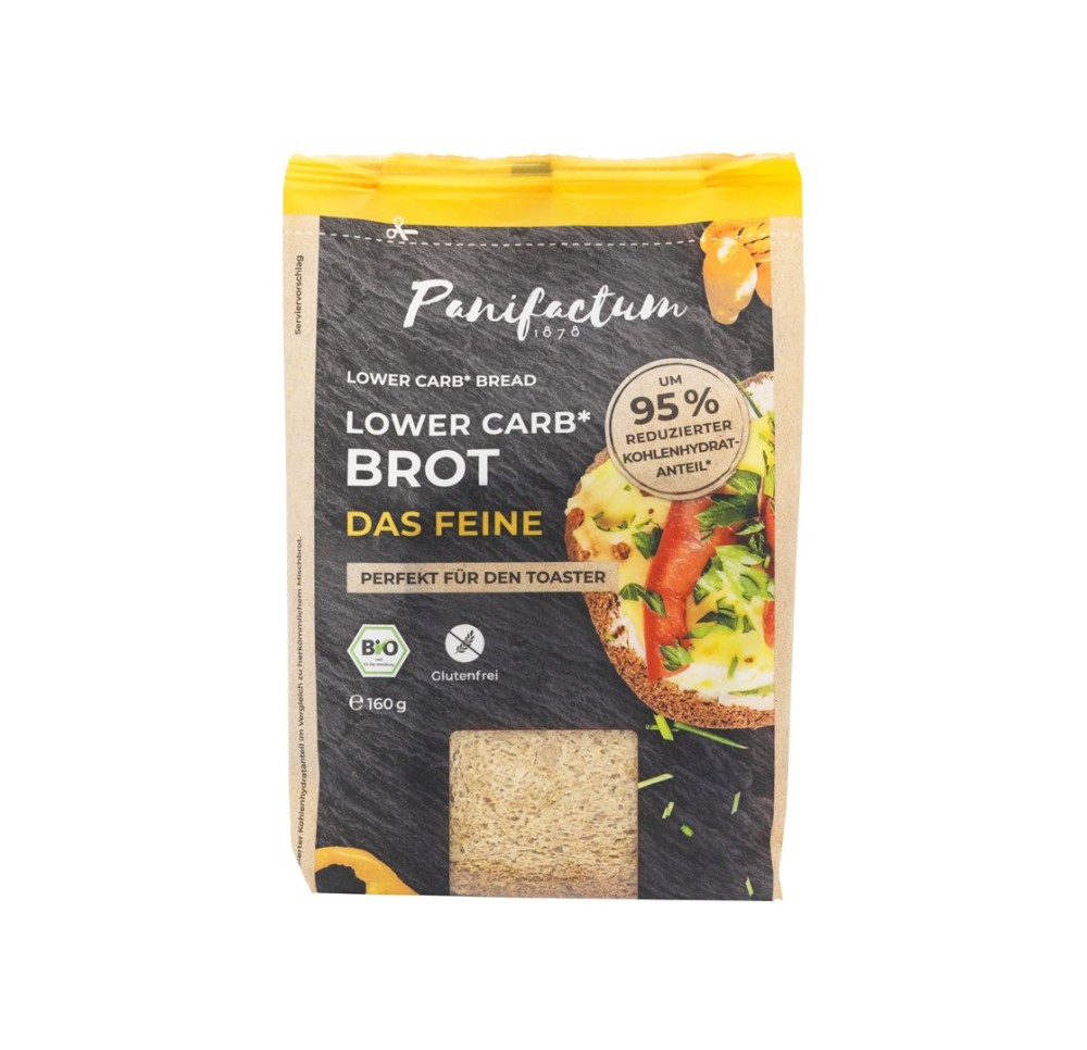 PANIFACTUM Lowcarb pain le fin bio s glu 160 g PANIFACTUM Lowcarb pain le fin bio s glu 160 g