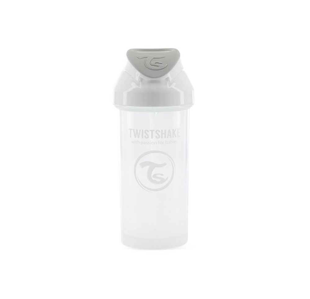 TWISTSHAKE Tasse Straw Cup 360ml 12M+ pastel blanc