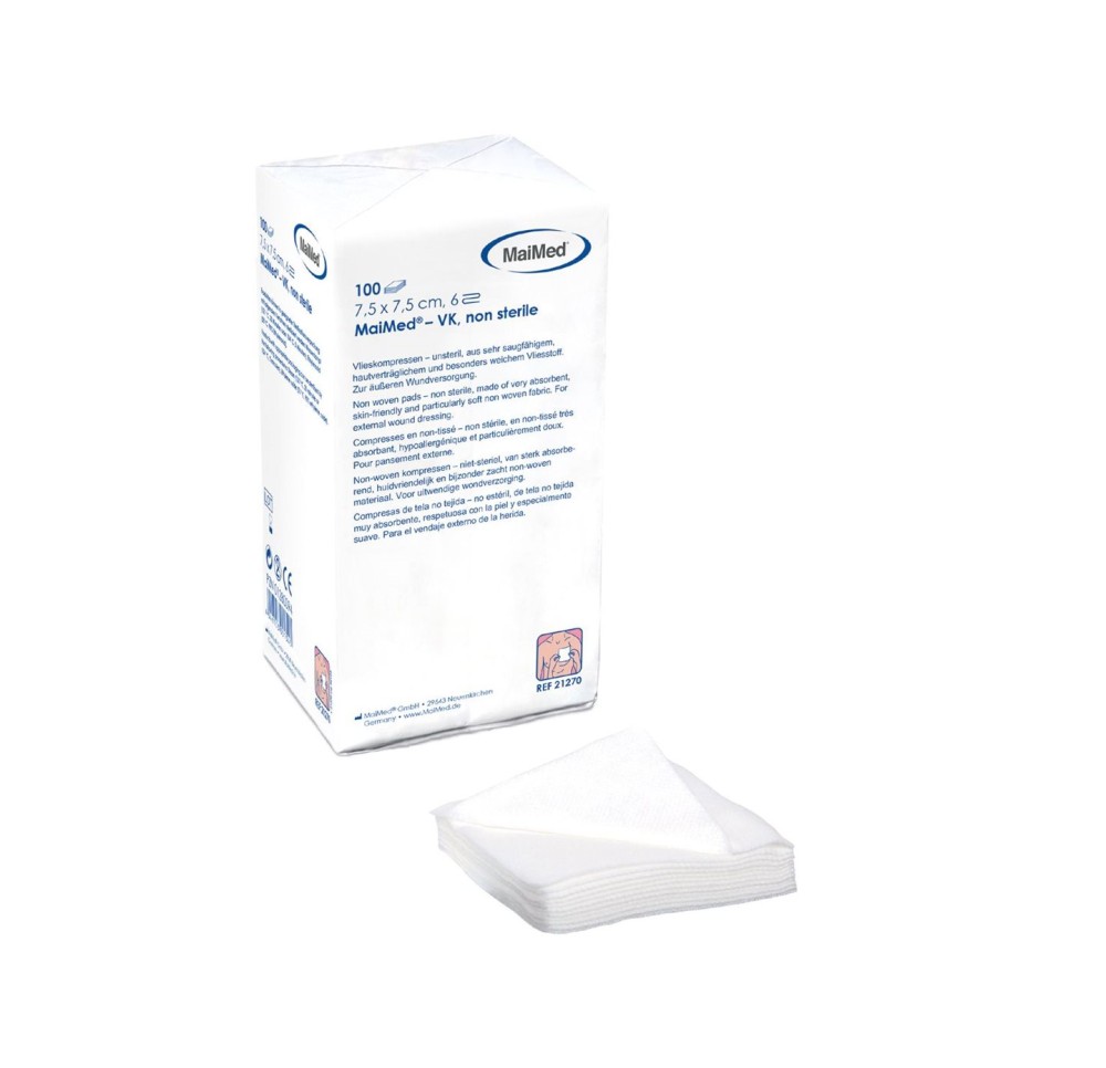MAIMED compresse cellulose 5x5cm n st 100 pce