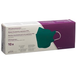 STÖCKLIMED masque FFP2 sans valve DEU vert 10 pce