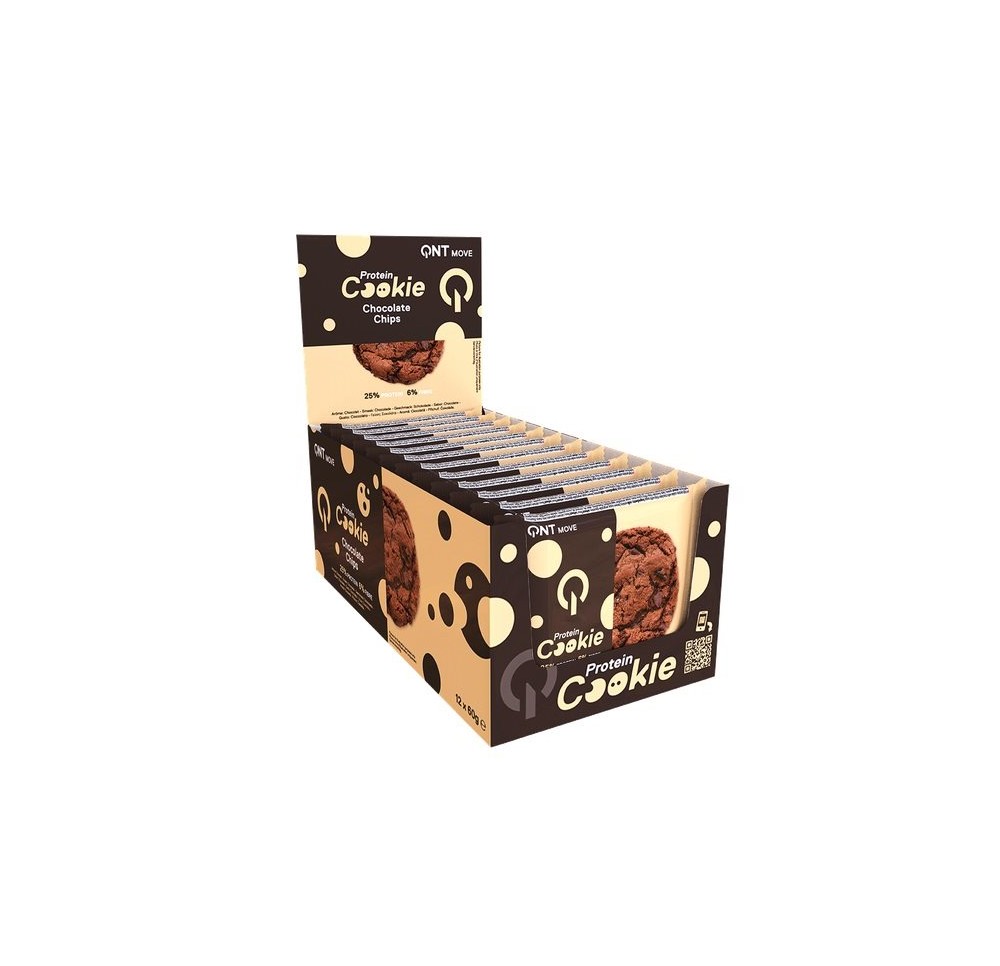 QNT Protein Cookie Chocolate Chips 12 x 60 g QNT Protein Cookie Chocolate Chips 12 x 60 g