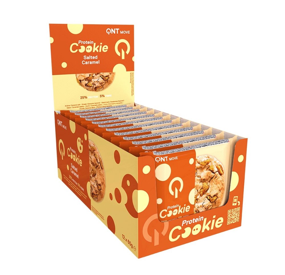 QNT Protein Cookie Salted Caramel 12 x 60 g QNT Protein Cookie Salted Caramel 12 x 60 g