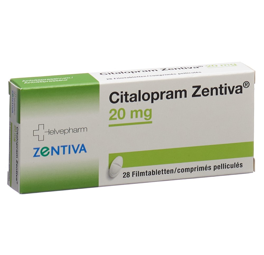 CITALOPRAM Zentiva cpr pell 20 mg 28 pce CITALOPRAM Zentiva cpr pell 20 mg 28 pce
