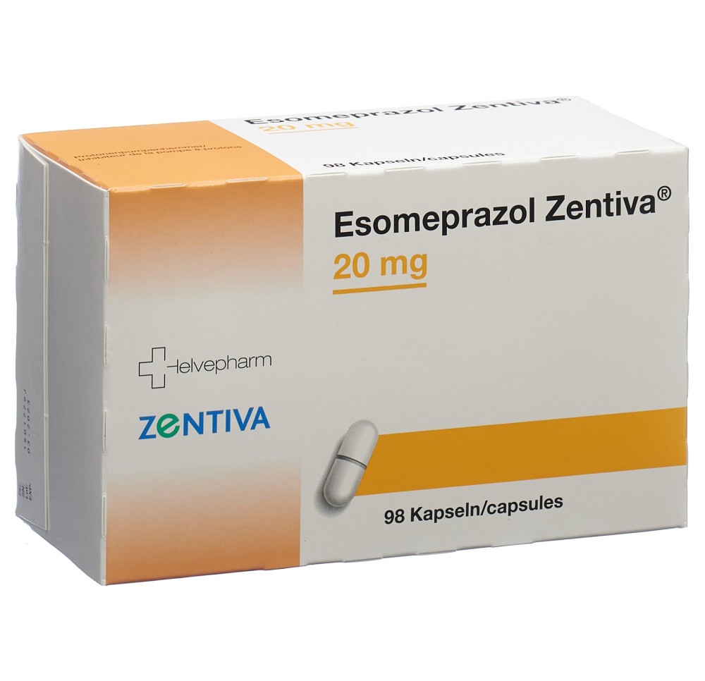 ESOMEPRAZOL Zentiva caps 20 mg 98 pce ESOMEPRAZOL Zentiva caps 20 mg 98 pce