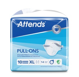 ATTENDS Pull Ons 10 pant XL sach 14 pce