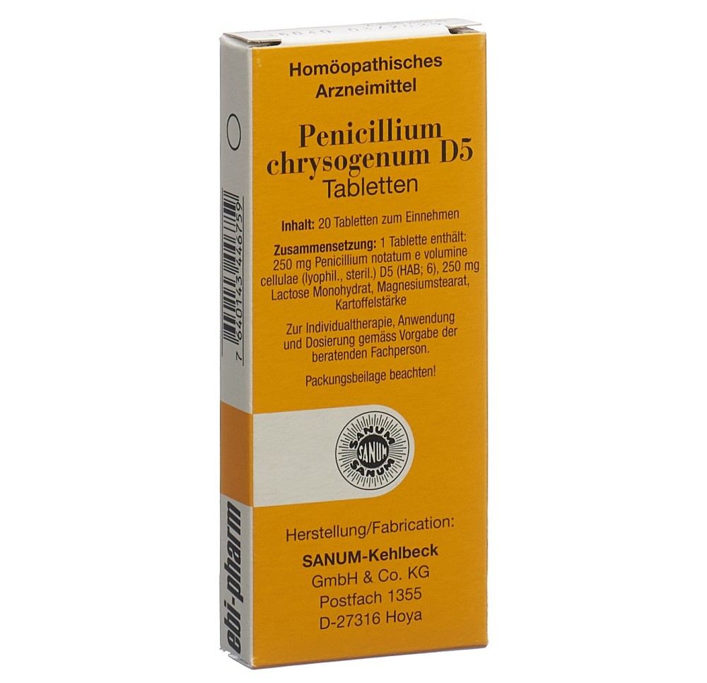 SANUM penicillium chrysogenum cpr 5 D 20 pce SANUM penicillium chrysogenum cpr 5 D 20 pce