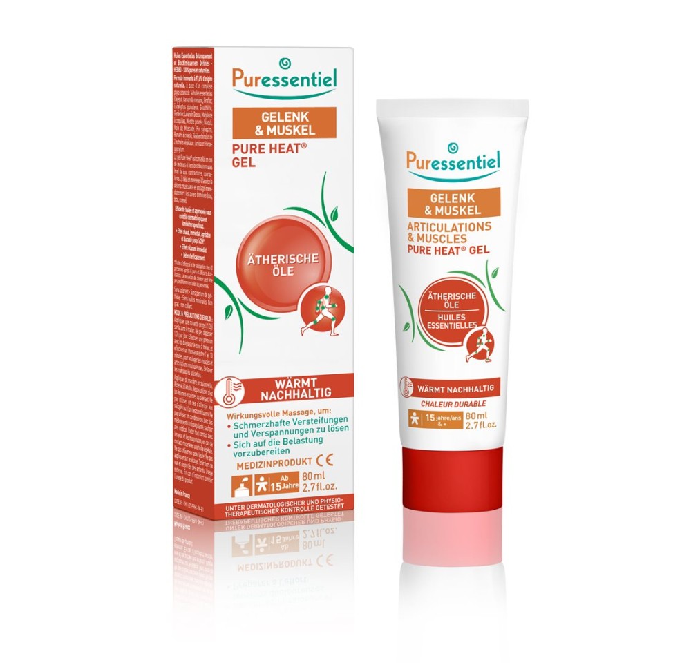 PURESSENTIEL Pure Heat gel arti & muscles 80 ml PURESSENTIEL Pure Heat gel arti & muscles 80 ml