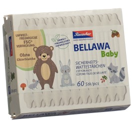 BELLAWA Baby cotons-tiges de sécurité box 60 pce