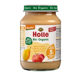 HOLLE pomme et poire verre 190 g