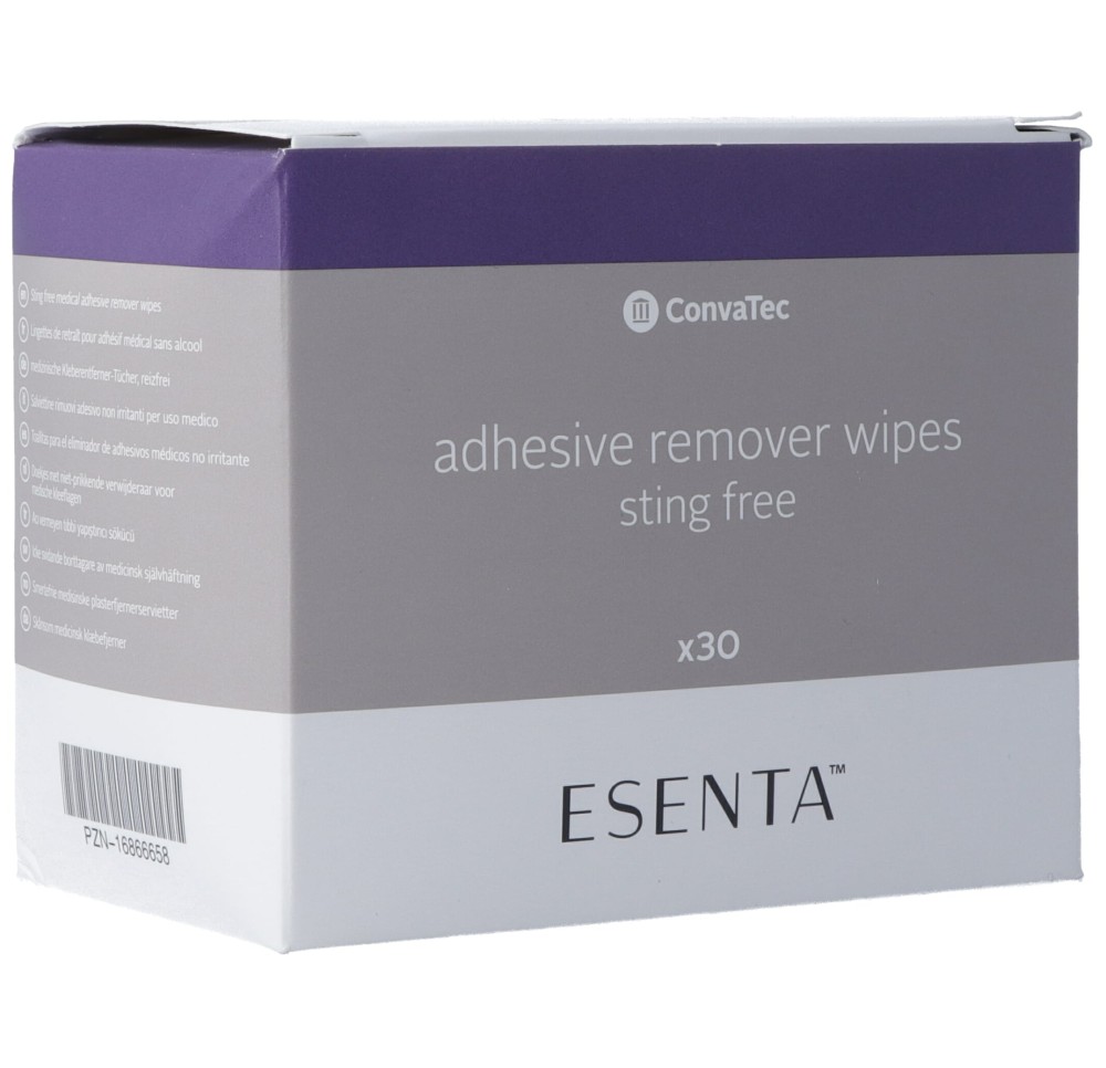 ESENTA dissolvant adhésif lingettes 30 pce