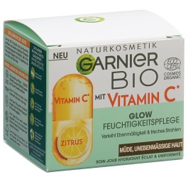 GARNIER Skin soin Jour hydra éclat&vit C bio 50 ml