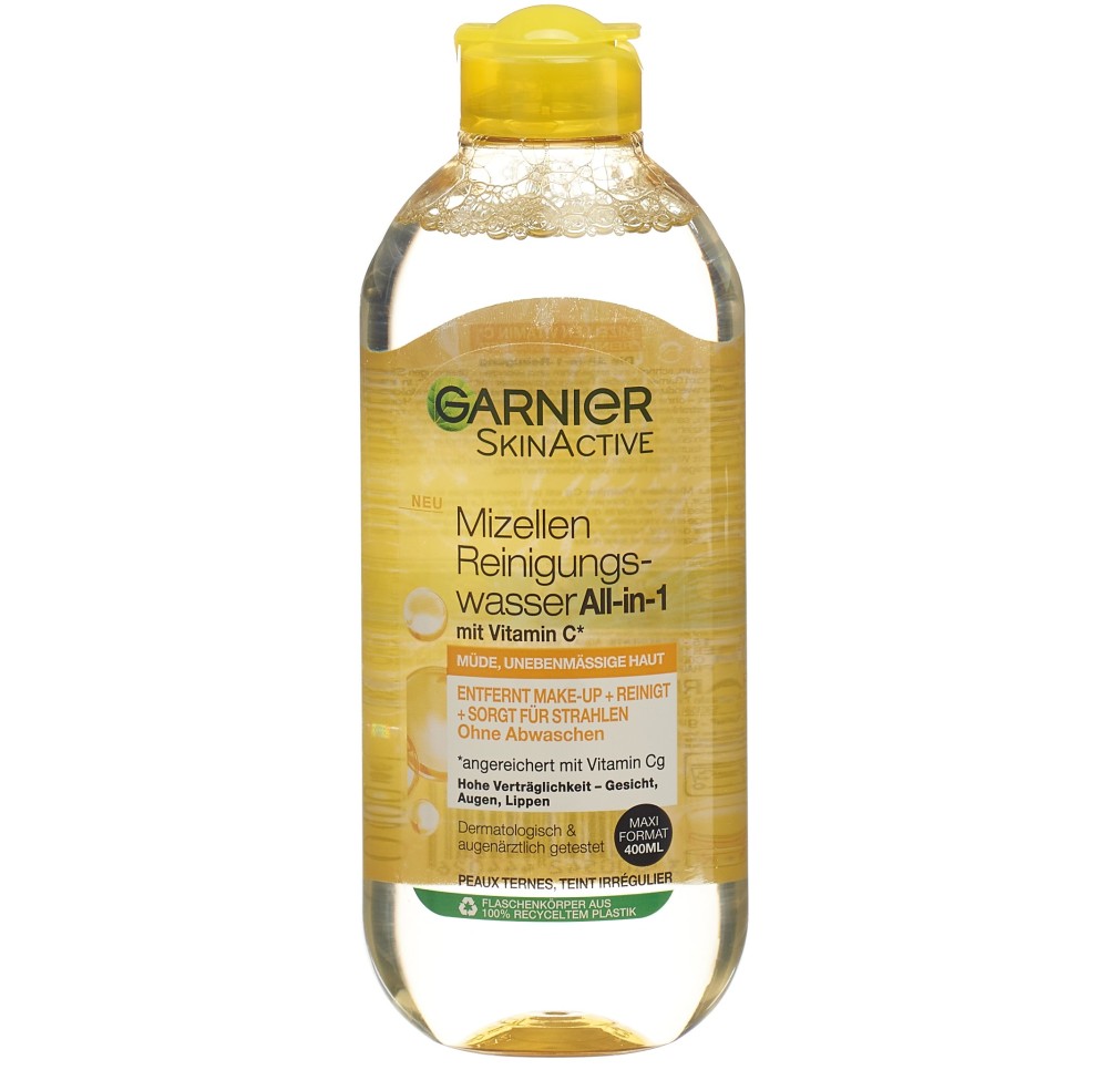 GARNIER eau micellaire all-in-1 vitamine C 400 ml GARNIER eau micellaire all-in-1 vitamine C 400 ml