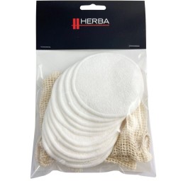 HERBA disques nettoyants bambou sac à linge 10 pce