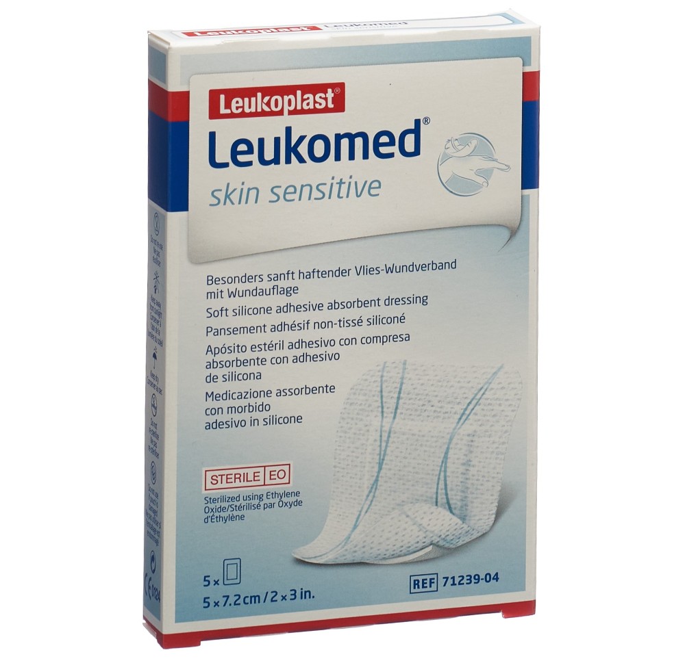 LEUKOMED skin sensitive 5x7.2cm 5 pce LEUKOMED skin sensitive 5x7.2cm 5 pce