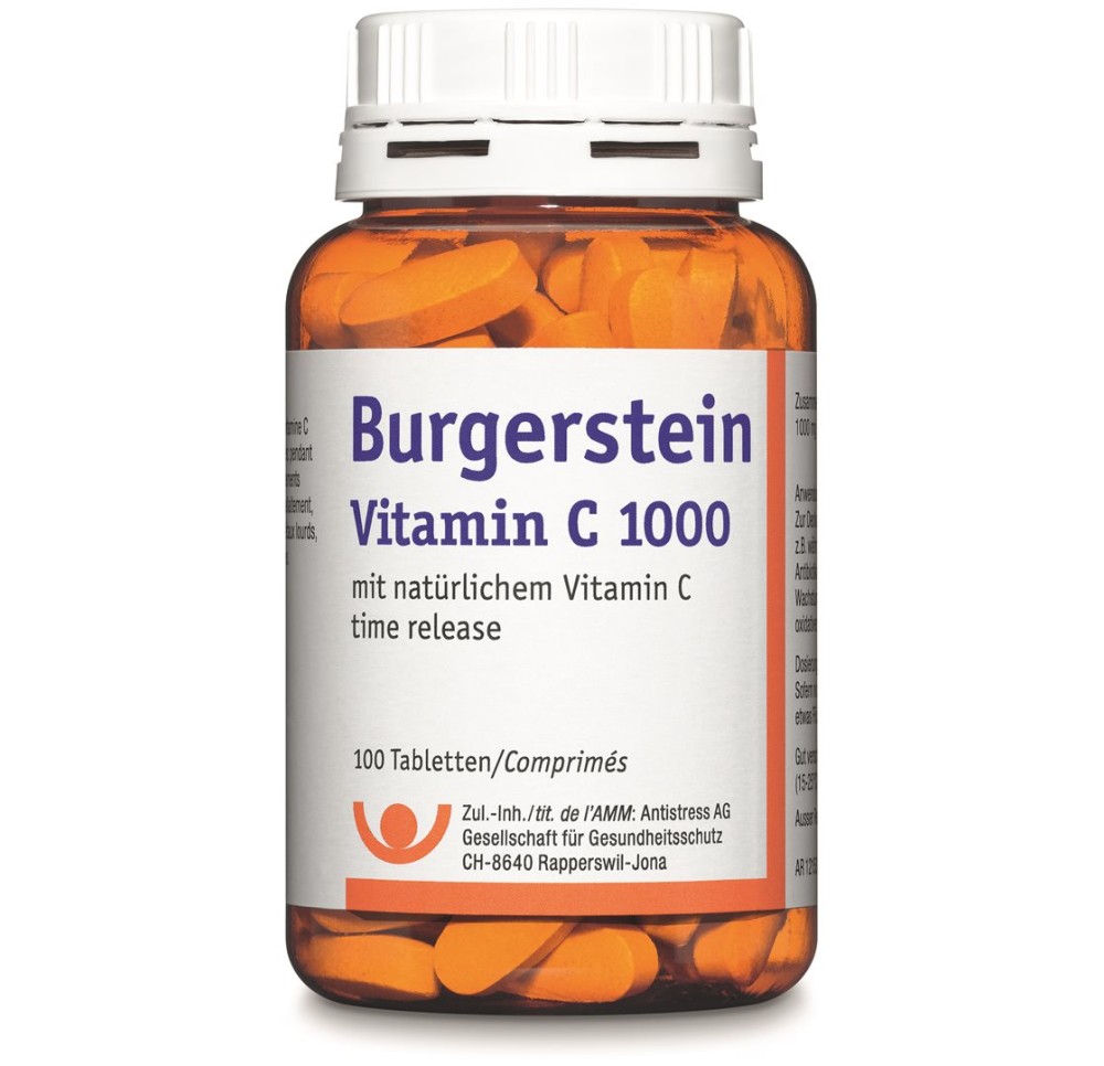 BURGERSTEIN Vitamine C cpr 1000 mg 100 pce