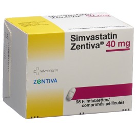 SIMVASTATIN Zentiva cpr pell 40 mg 98 pce