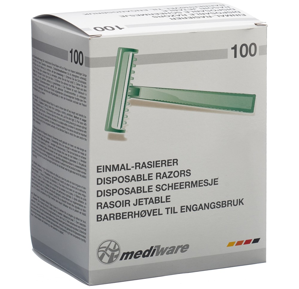 MEDIWARE rasoir jeta prot lame non st vert 100 pce